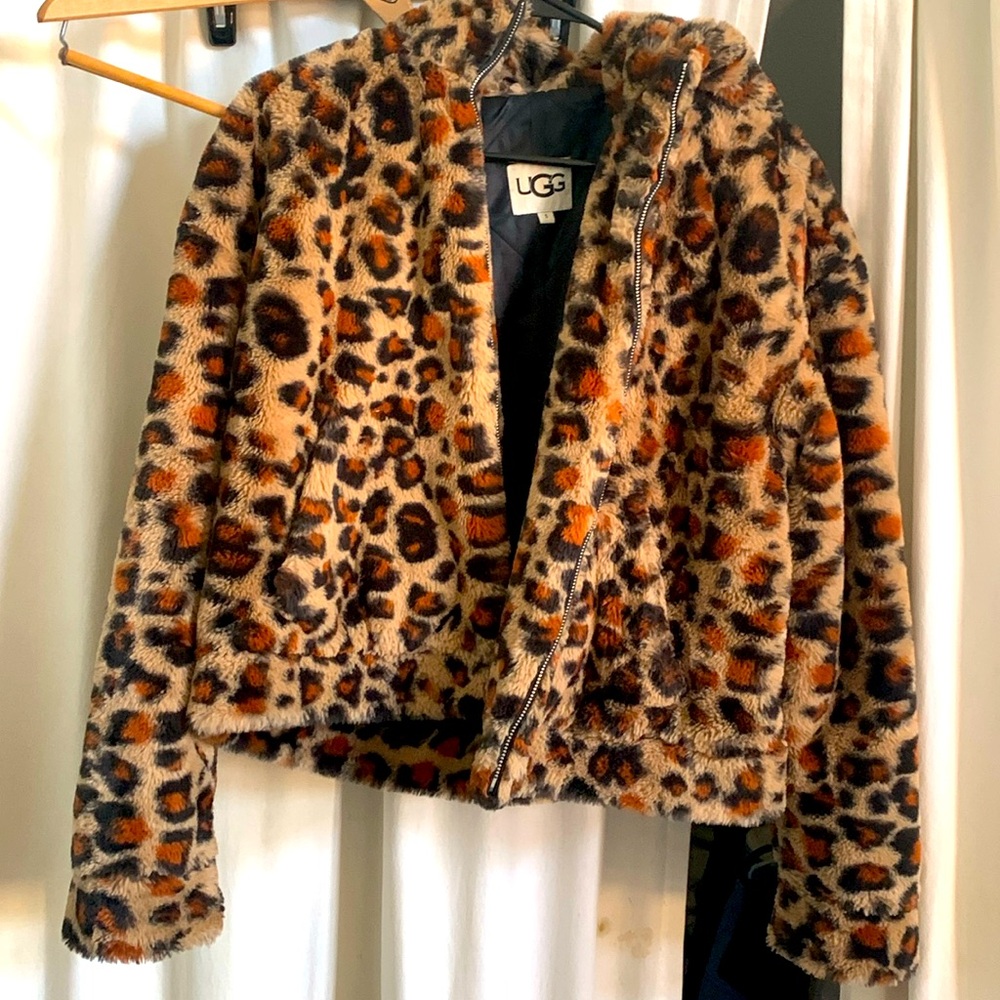 UGG leaped print fleece with silk lining